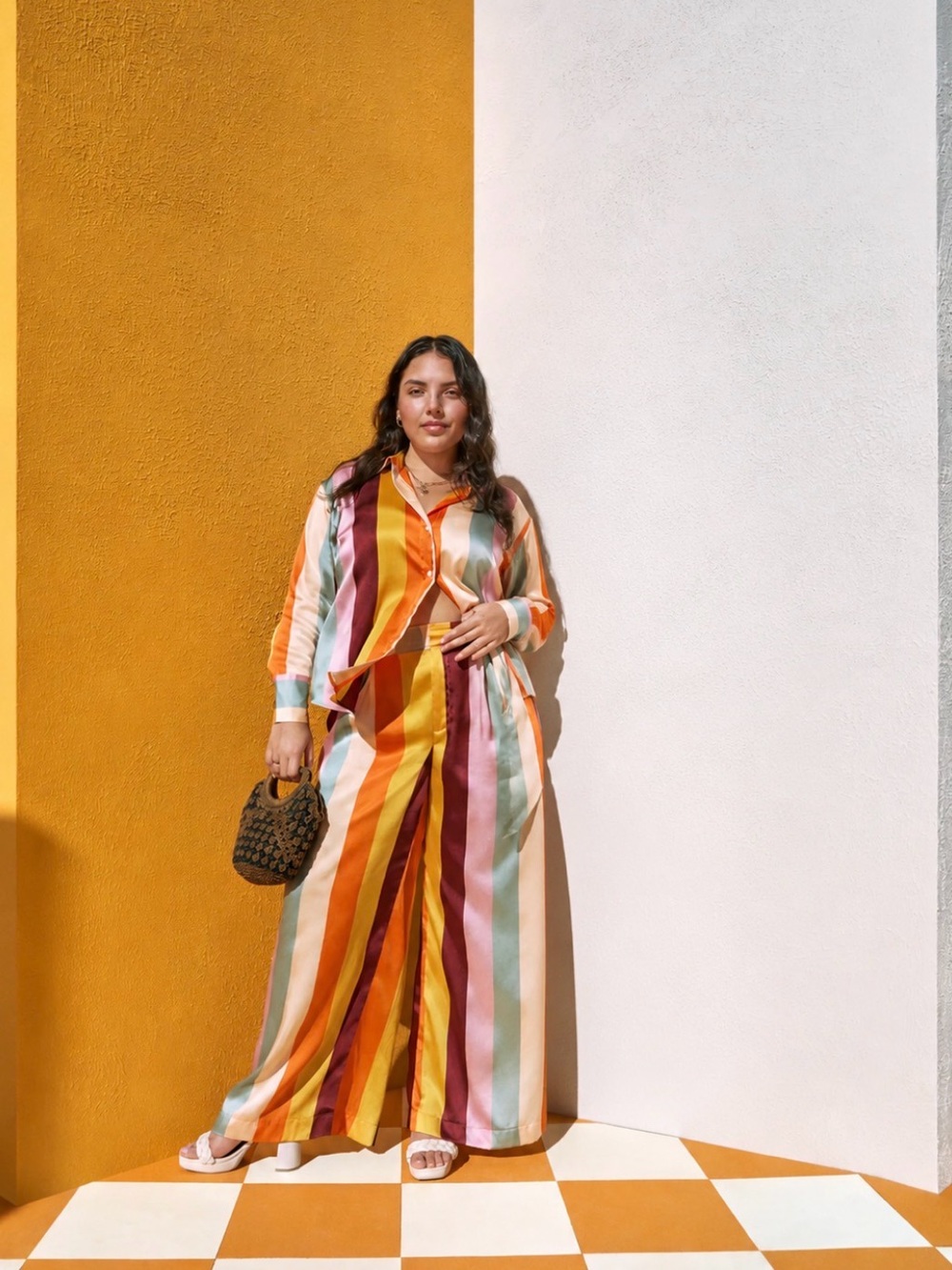 Fe Noel x Target - Multicolor Vertical Stripe Two-Piece Set